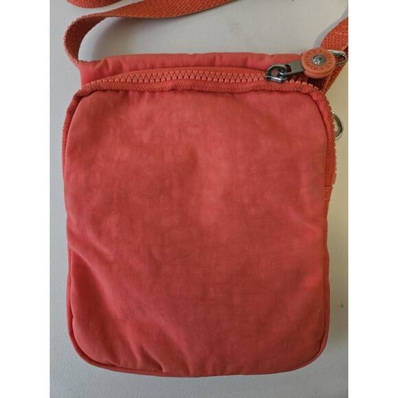 Kipling El Dorado MINI Crossbody Bag Purse Wallet 7 x 6 Nylon Coral - Picture 5 of 8